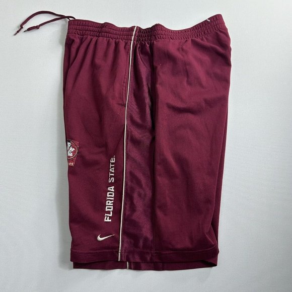 NIKE Florida State FSU Shorts Mens Large NCAA Authentic Team Basketball Vintage - Picture 2 of 7